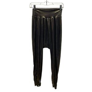 Balera Dancewear Shiny Gold Bronze Brown Hip Hop Leggings Pants Harem  Sz MA